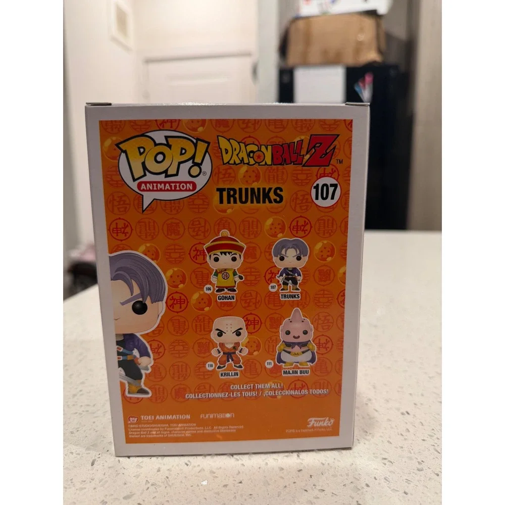 Funko Pop Animation Dragon Ball Z Trunks 107 Vinyl Figure DBZ Sword
